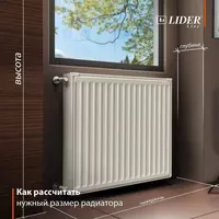 Панельный радиатор Lider Line (600х1600)