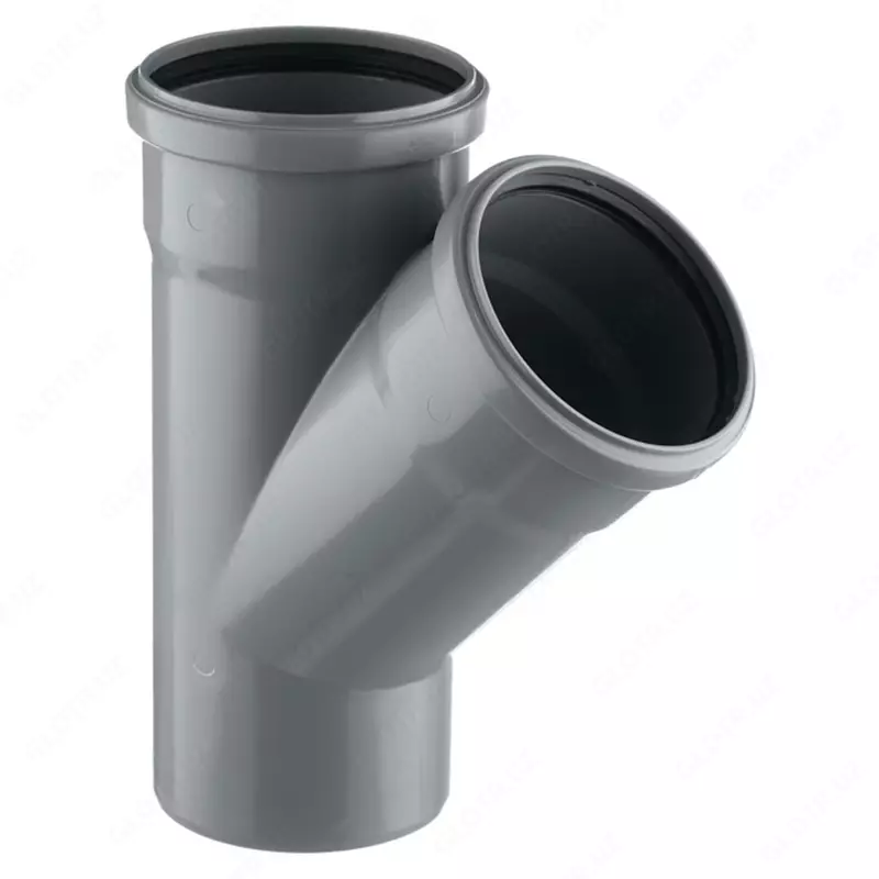 Tee 45 ° kanalizatsiya