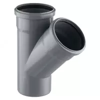 Tee 45 ° kanalizatsiya