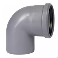 Отвод 90° канализационный Ø110