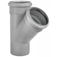  Тройник 45° канализационный Ø110/110 - 
