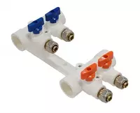 КОЛЛЕКТОР ППР С КРАНАМИ. БЕЛЫЙ 2