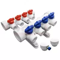 КОЛЛЕКТОР ППР С КРАНАМИ. БЕЛЫЙ 6