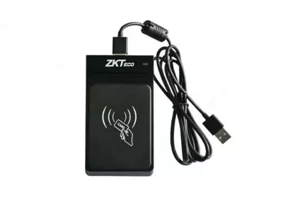 Настольный USB считыватель ZKTeco "CR10E" магнитных карт Emarine+Mifare