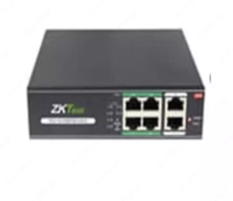 Коммутатор проводной ZKTECO PE042-55-C 2 входящих порта  4 порта РОЕ