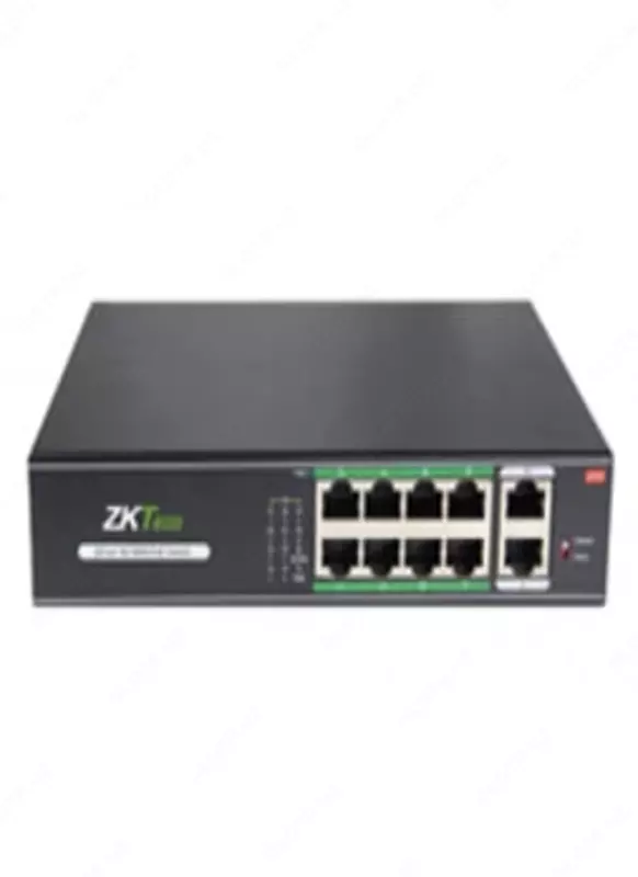 Simli kalit ZKTECO PE082-120-C 2 kirish porti  8 POE porti
