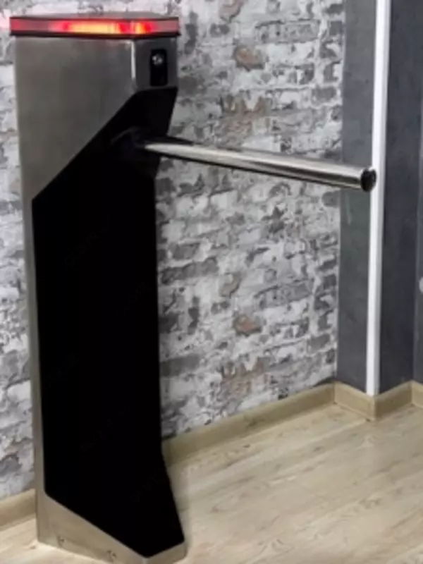 Автоматический турникет монопод с нержавеющим барьером