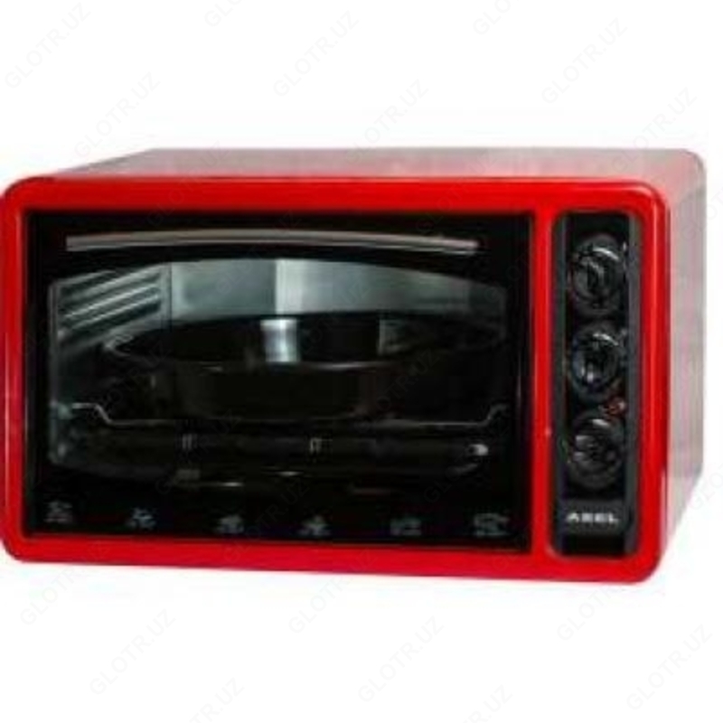Духовая печь ASEL красная