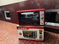  Духовая печь ASEL красная - 