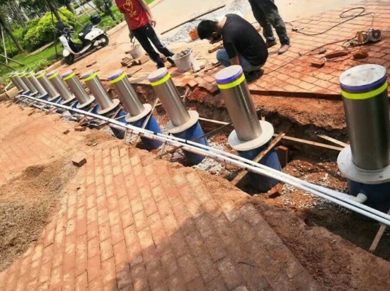 Anti-ram Avtomatik to'xtash joyi Bollard Chakana savdo