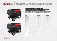 Benzinli generator YIHU EF power 11 kVt Chakana savdo