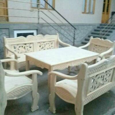 Деревянный стол стул