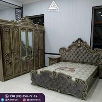 Спальный гарнитур коричневого цвета - по запросу