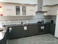 Кухонный гарнитур тёмно- серого цвета