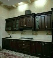 Кухонный гарнитур коричневого цвета - по запросу