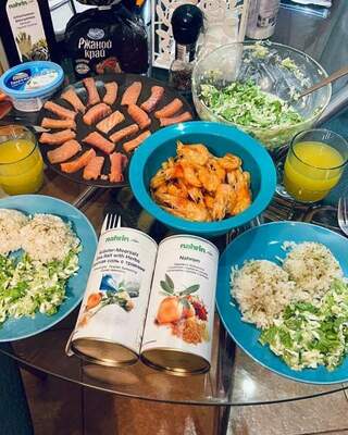 Dengiz tuzi o'tlar bilan shveytsariya Nahrin