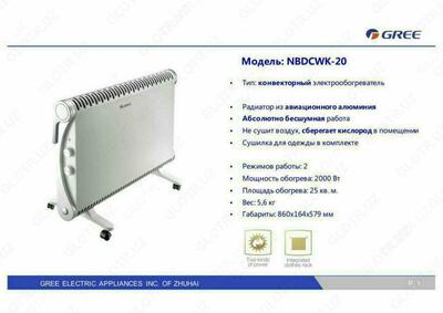 Конвекторный обогреватель GREE NBDCWK-20