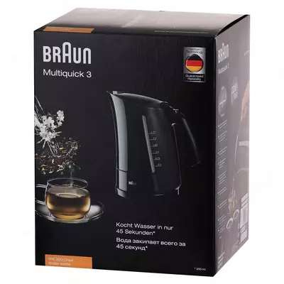 Чайник электрический Braun WK300 KE ONYX-BK INT