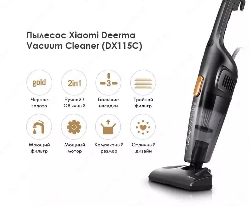 Ручной пылесос Xiaomi DEERMA Vacuum Cleaner (DX115C)