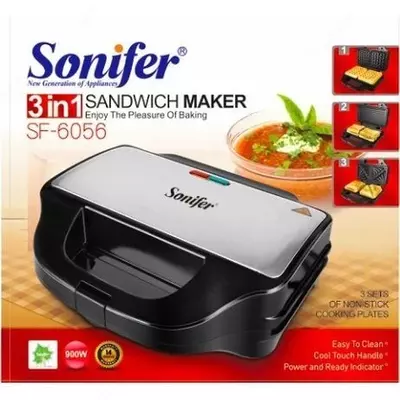 Вафельниица 3 в 1 SONIFER SF-6056