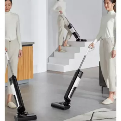 Xiaomi Deerma VX100 Аккумуляторная поломоечная машина Влажная сухая швабра Электролиз Стерилизация водой Самоочищающаяся подметальная машина Пылесос