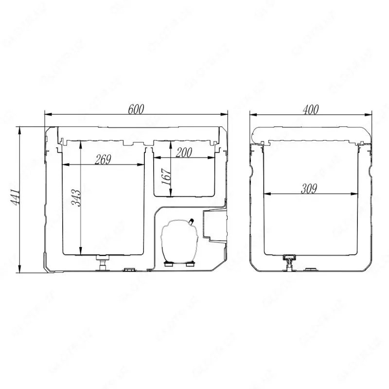  Muzlatgich Alpicool TWW35 - Avtomobil sovitgichlari