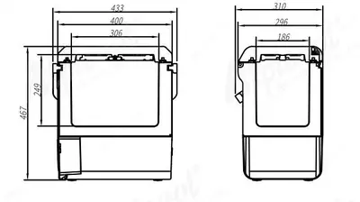 Компрессорный автохолодильник Alpicool P15, 15 литров До -15℃,