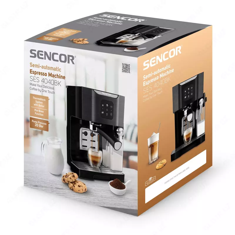 Espresso kofe qaynatgich Sencor Euro brendi TECHNOHOUSE