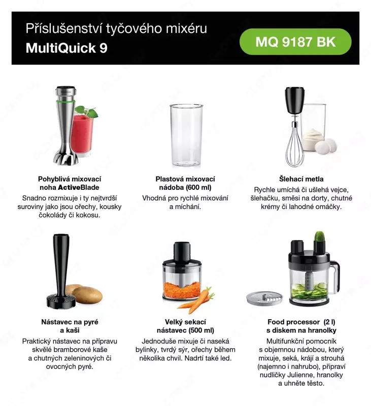 Погружной блендер Braun MQ 9187