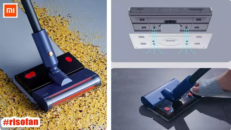  Пылесос беспроводной вертикальный XIAOMI Deerma VC20 Pro Синий TECHNOHOUSE