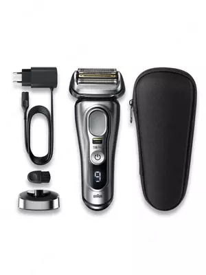 Электробритва Braun Series 9 9350s с зарядной станцией и тканевым футляром
