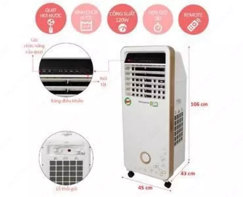  Воздухоохладитель увлажнитель и очиститель воздуха 3 b 1 Kangaroo Вьетнам качество TECHNOHOUSE