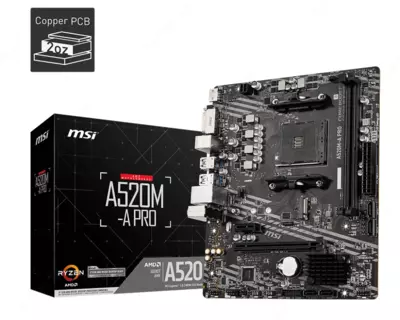 MSI AMD AM4 A520M-A Pro DDR4