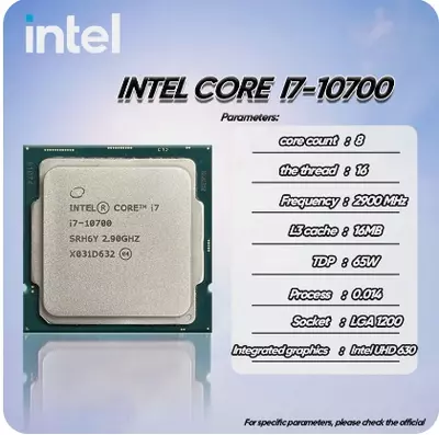 Процессор Intel Core i7-10700, 2.9 GHz