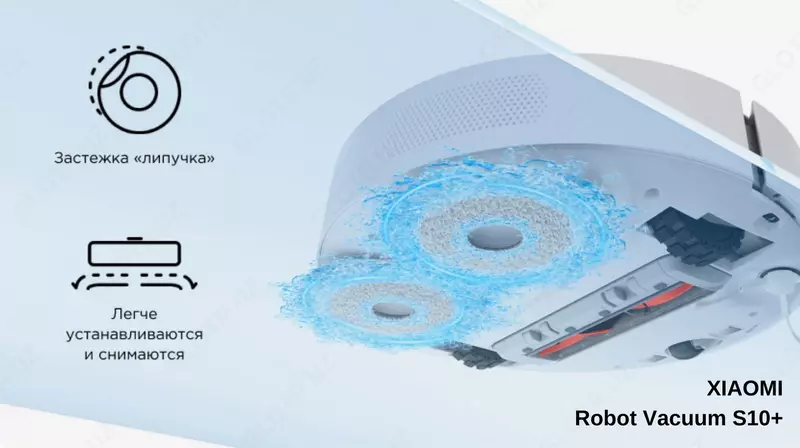 Робот-пылесос Xiaomi Mi Robot Vacuum S10 белый