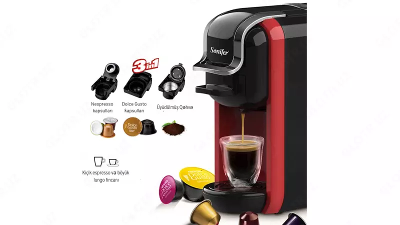 Капсульная кофемашина 3 в 1 Sonifer SF-3547