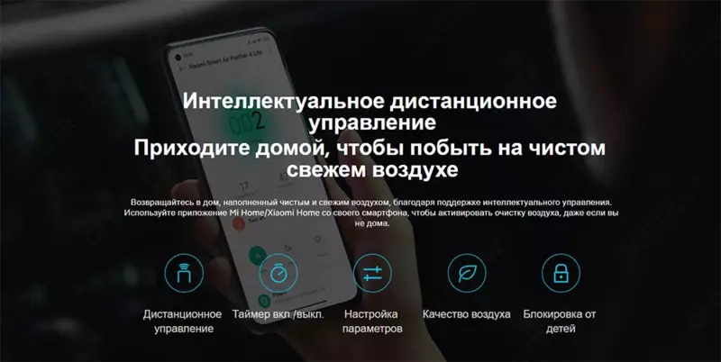 Havo tozalagich 43 m² Xiaomi Smart Air Purifier 4 Lite