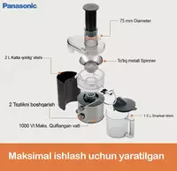 Соковыжималка-блендер- кофемолка 3 в 1 Panasonic MJ-CB800 - 2 375 000 сум