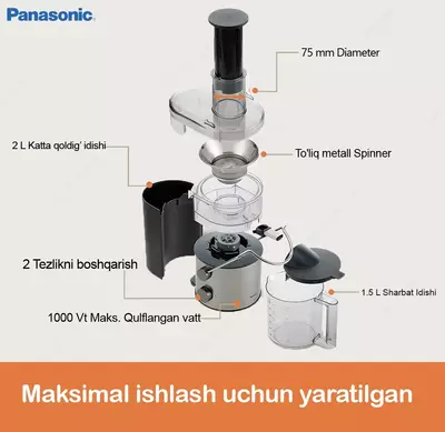 Соковыжималка-блендер- кофемолка 3 в 1 Panasonic MJ-CB800