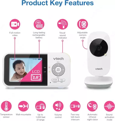 chaqaloq monitori DECT VTECH dm1111