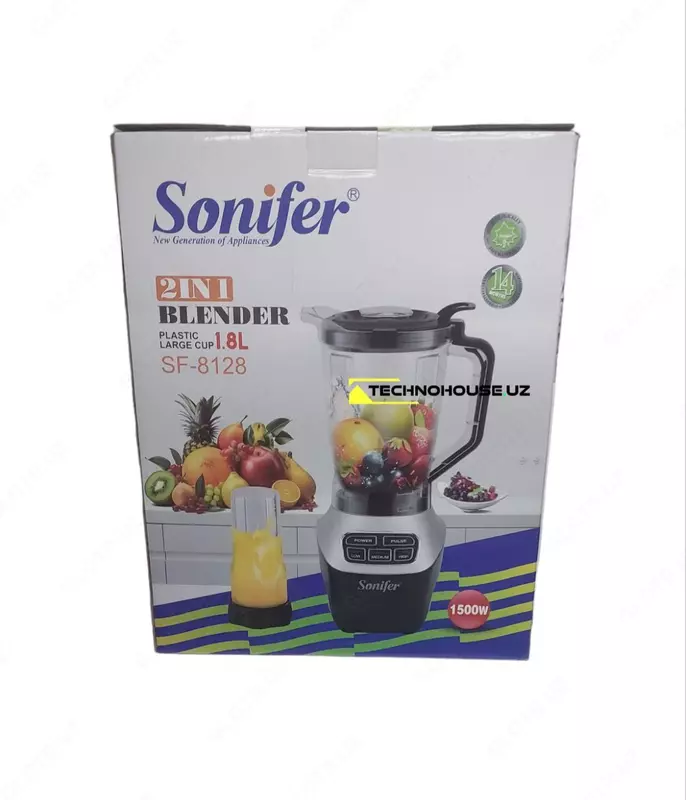 Блендер Sonifer SF-8128 1,5 л / 1500 Вт 2 в 1