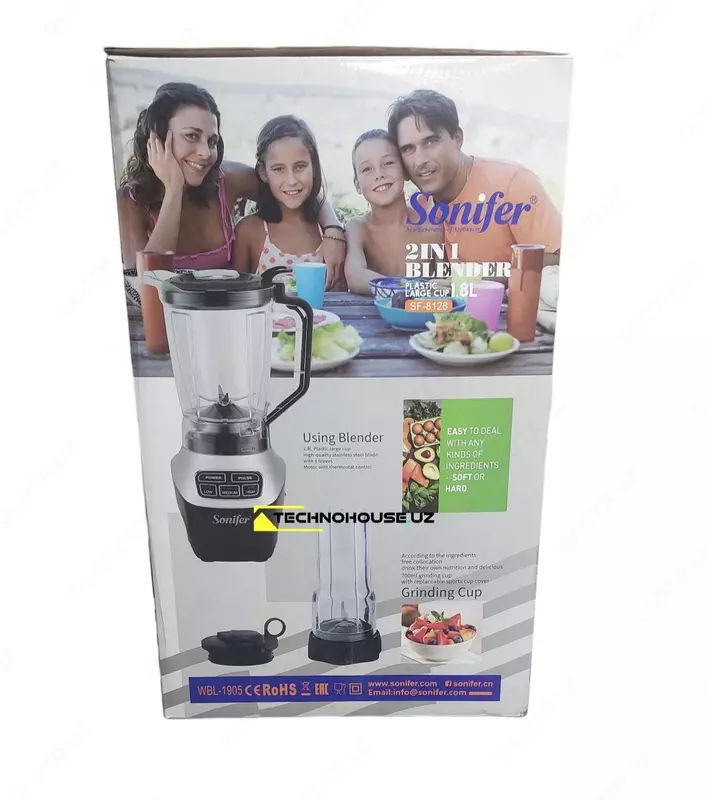 Блендер Sonifer SF-8128 1,5 л / 1500 Вт 2 в 1
