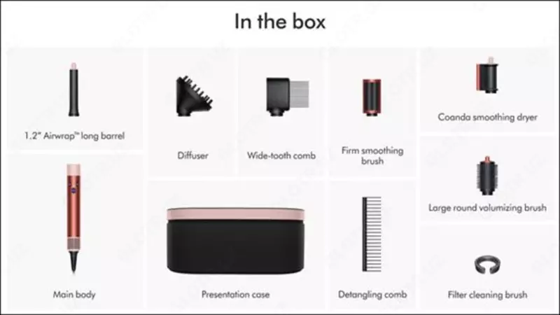   Мультистайлер и фен Dyson Airwrap™ Complete Long Diffuse Strawberry