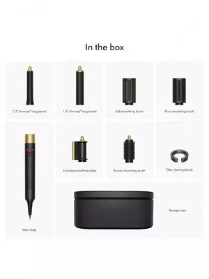 Мультистайлер и фен Dyson Airwrap™ Straight+Wavy Onyx gold