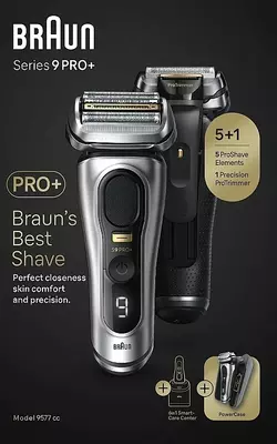 Электрическая бритва Braun S9 Pro+ 9577cc Silver SmartCare, PowerCase