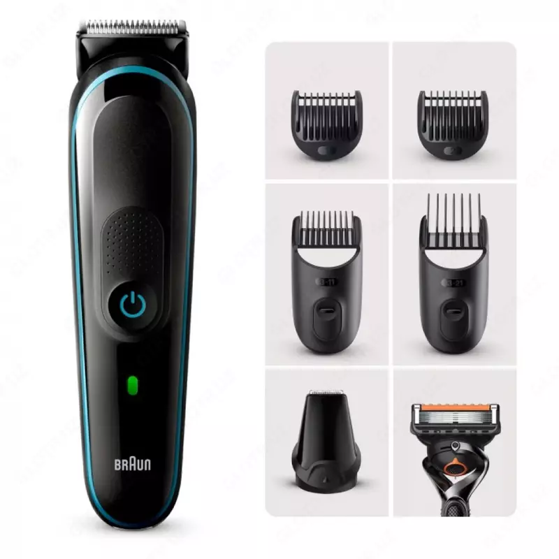 Universal trimmer Braun MGK5345, 7-in-1 + Gillette ustara