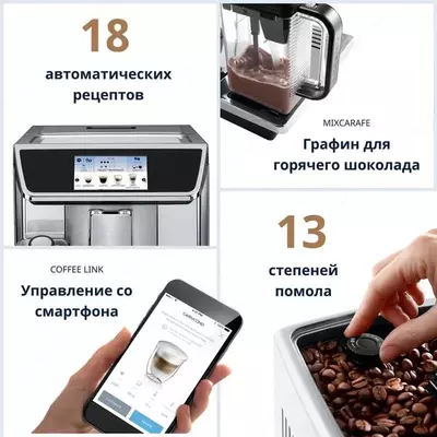 Кофемашина DeLonghi ECAM650.85.MS PrimaDonna Elite