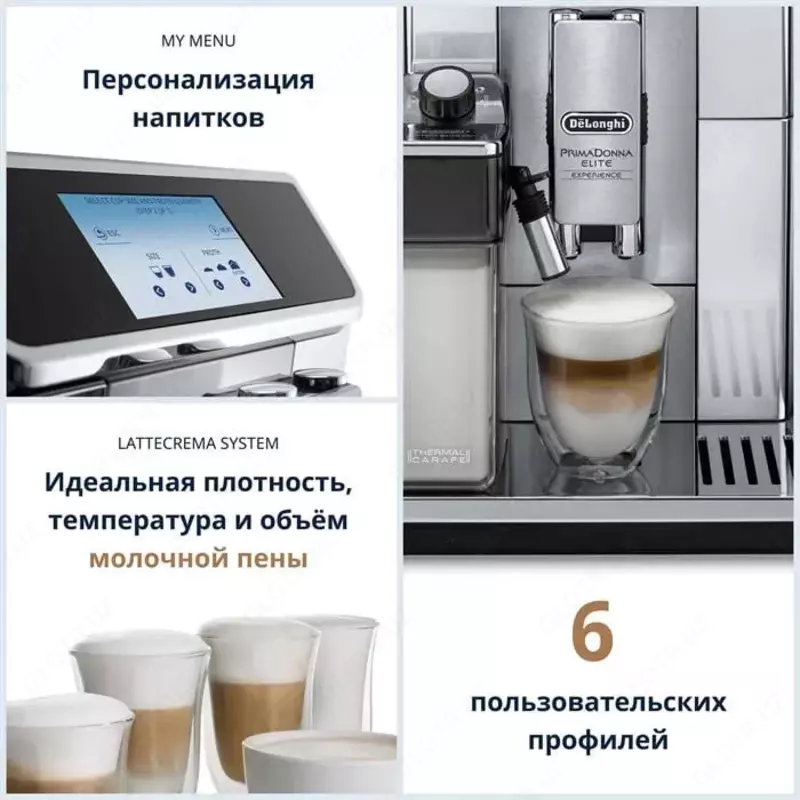 Кофемашина DeLonghi ECAM650.85.MS PrimaDonna Elite