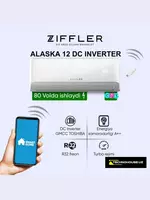 Кондиционер ZIFFLER Alaska INVERTER 12 - 4 537 500 сум