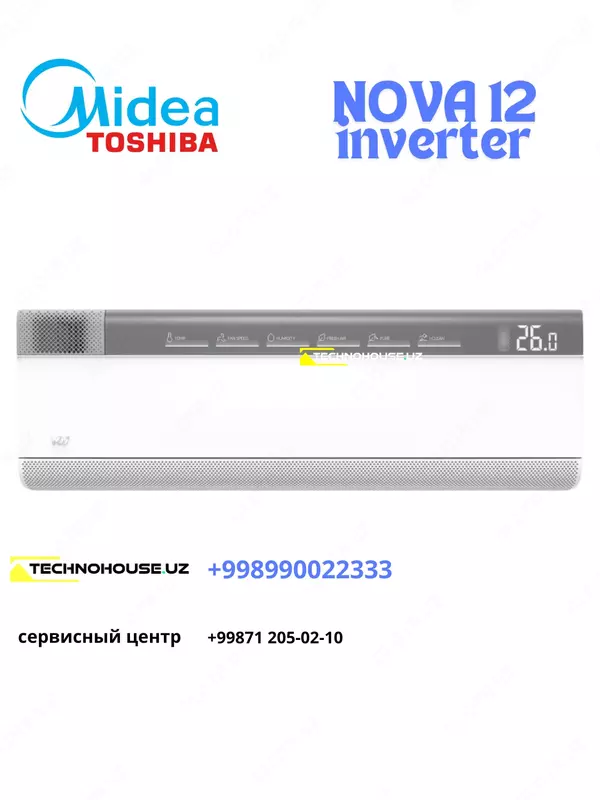 Инверторные кондиционеры Midea NOVA 12 INVERTER WI-FI